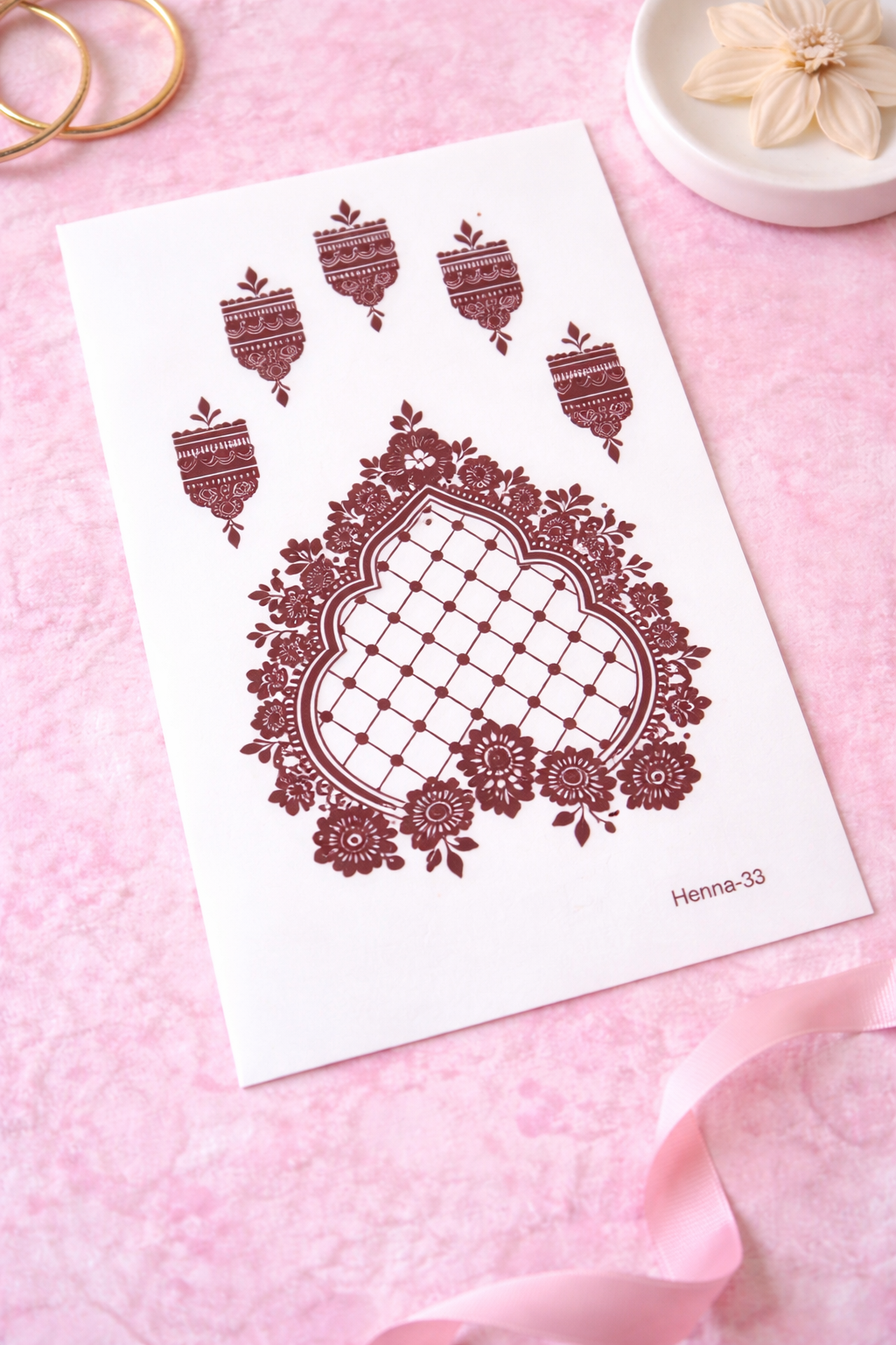 Henna glam stickers